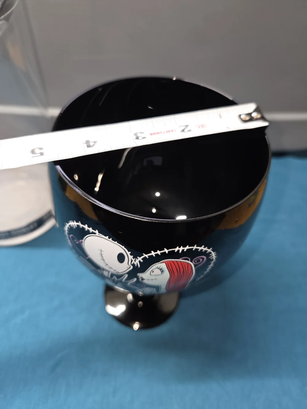 Disney Tim Burton’s Nightmare Before Christmas Jack & Sally Glass Goblet 40oz